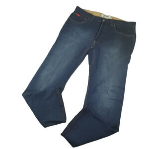 Mountain Khakis Jeans 38x30 Mens 307 Lined Jeans Classic Fit Fleece Wide Leg